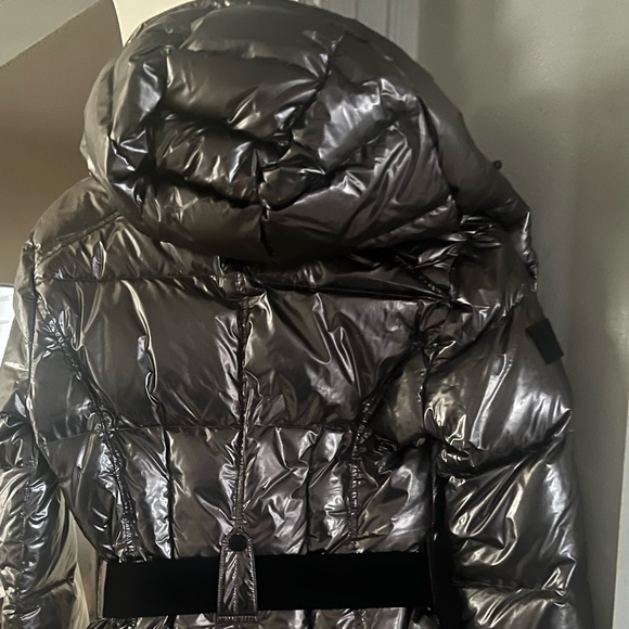 Used SAM Metallic Silver Coat Women’s Sz XS - Picture 4 of 6